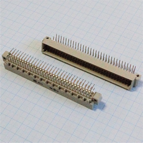 DIN 41612 64 pin ()    3  (AC) (DIN 332 64MR),  2,54 