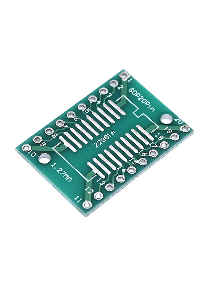 Печатная макетная-плата 2-ст. SOIC / SSOP-20