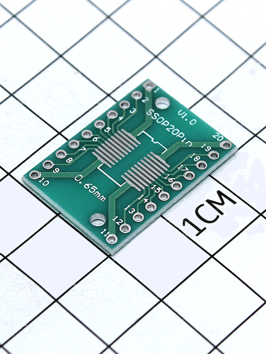 Печатная макетная-плата 2-ст. SOIC / SSOP-20