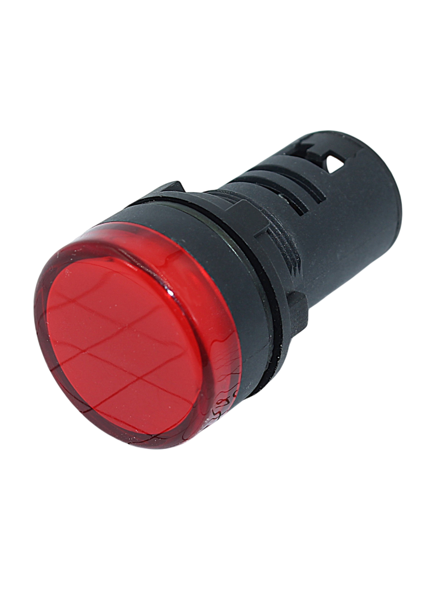 лампа-коммут. 220V AC AD-22DS  красный под винты   IEK