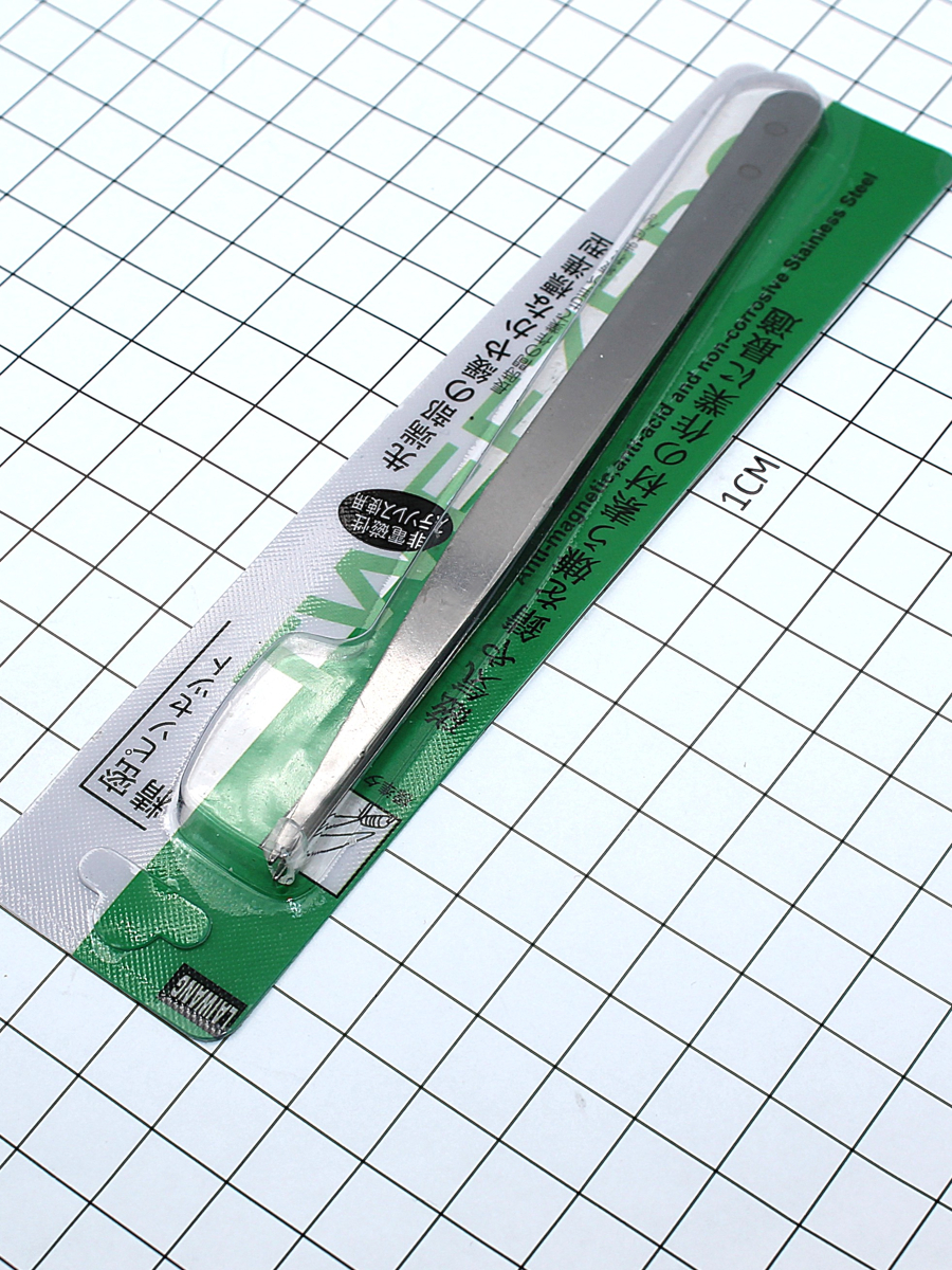 Пинцет прямой, 140/50 мм  острый (1PK-105T/TS-11)