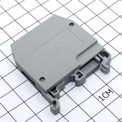 Зажим наборный на DIN-рейку:ЗНИ-2,5мм2, серый (YZN10-002-K03)