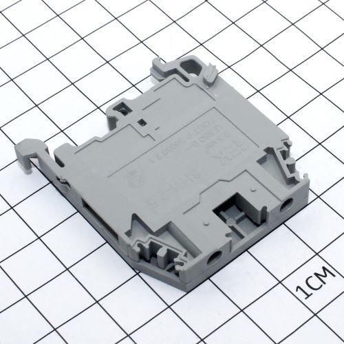 Зажим наборный на DIN-рейку:ЗНИ-2,5мм2, серый (YZN10-002-K03)
