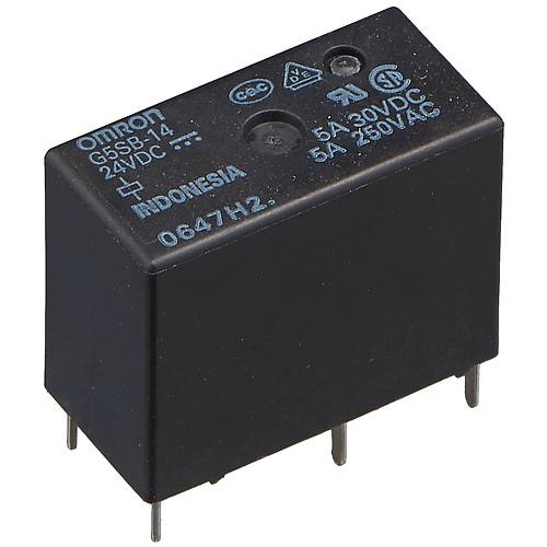 SPDT; Uобмотки:24VDC; 3A/125VAC; 3A/30VDC =24В 1п, G5SB-14-24DC