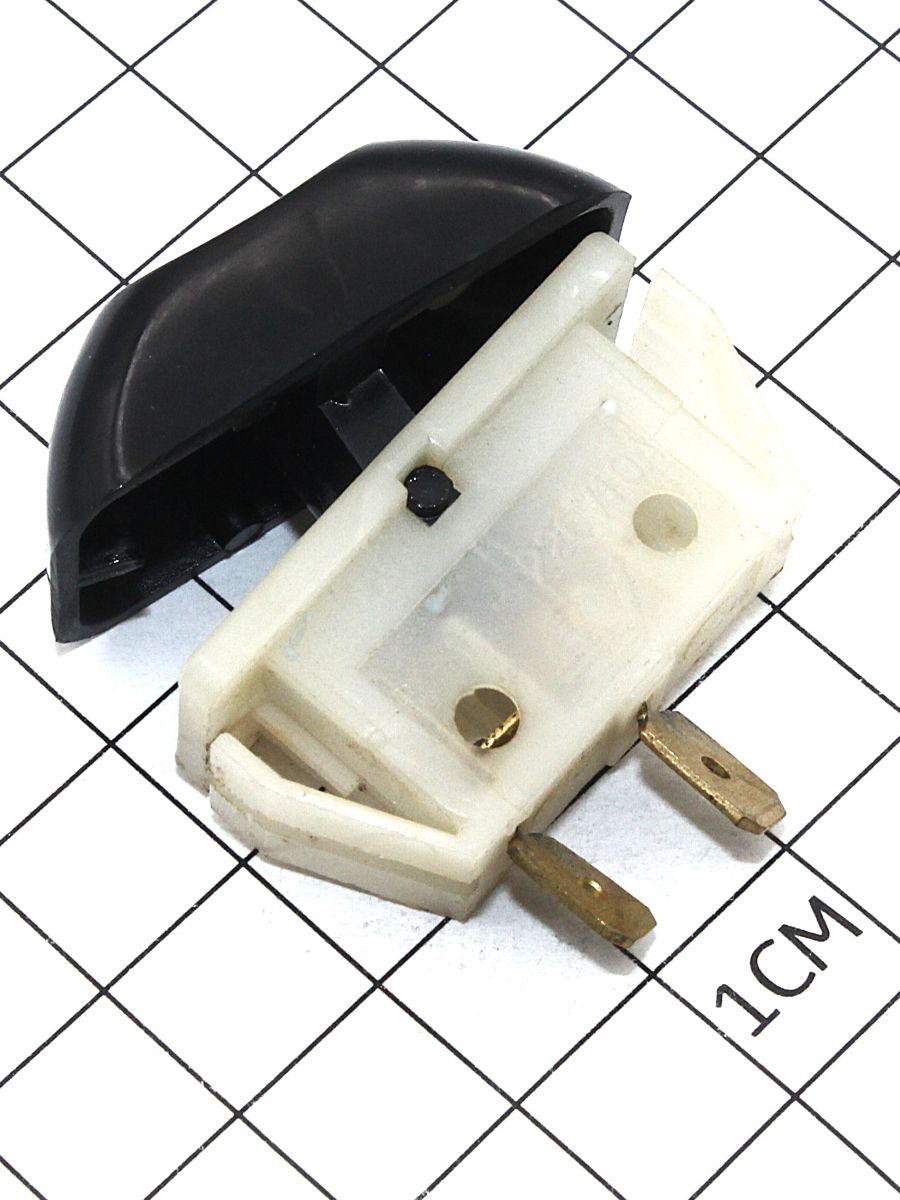 Переключатель 2 конт. черный  "ВСМА"   10А-220В