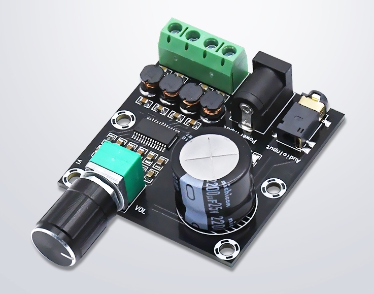 Питание 8-24VDC; Размеры 50х47х20 KIT-CFS-A230 Двухканальный усилитель кл.D 2 x 15W, HI-FI
