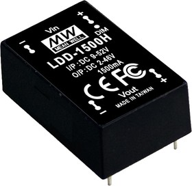 на плату, 69Вт DC/DC LED 1500 mA, 69, 9-56VDC->2-46VDC (LDD-1500H)