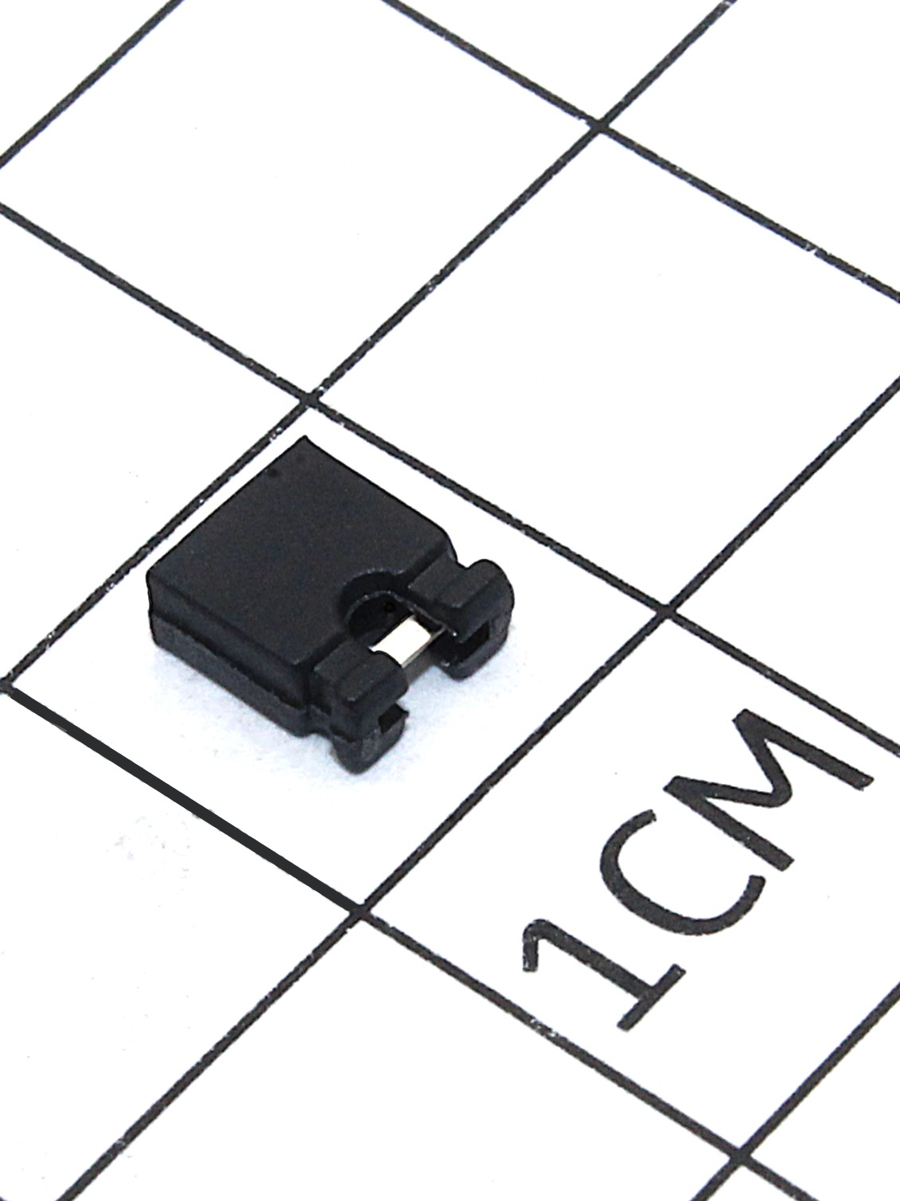 Джампер 6 мм (6hb;2,54 mm) (MJ-0) (DS1027-2ABN0) (черный)