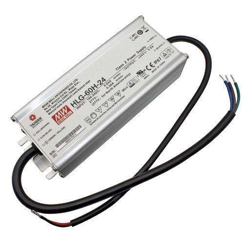 драйвер LED стабилизация по току и напряжению AC/DC 60W 220->24V 2,5A (HLG-60H-24) IP67