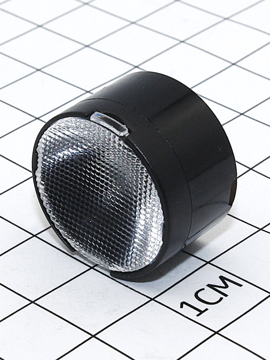 Линза круглая 21,6*13,5мм, одинарная, угол излучения овал 35°-25°, для Nichia NS6x83 (FA10698_LN2-REC)