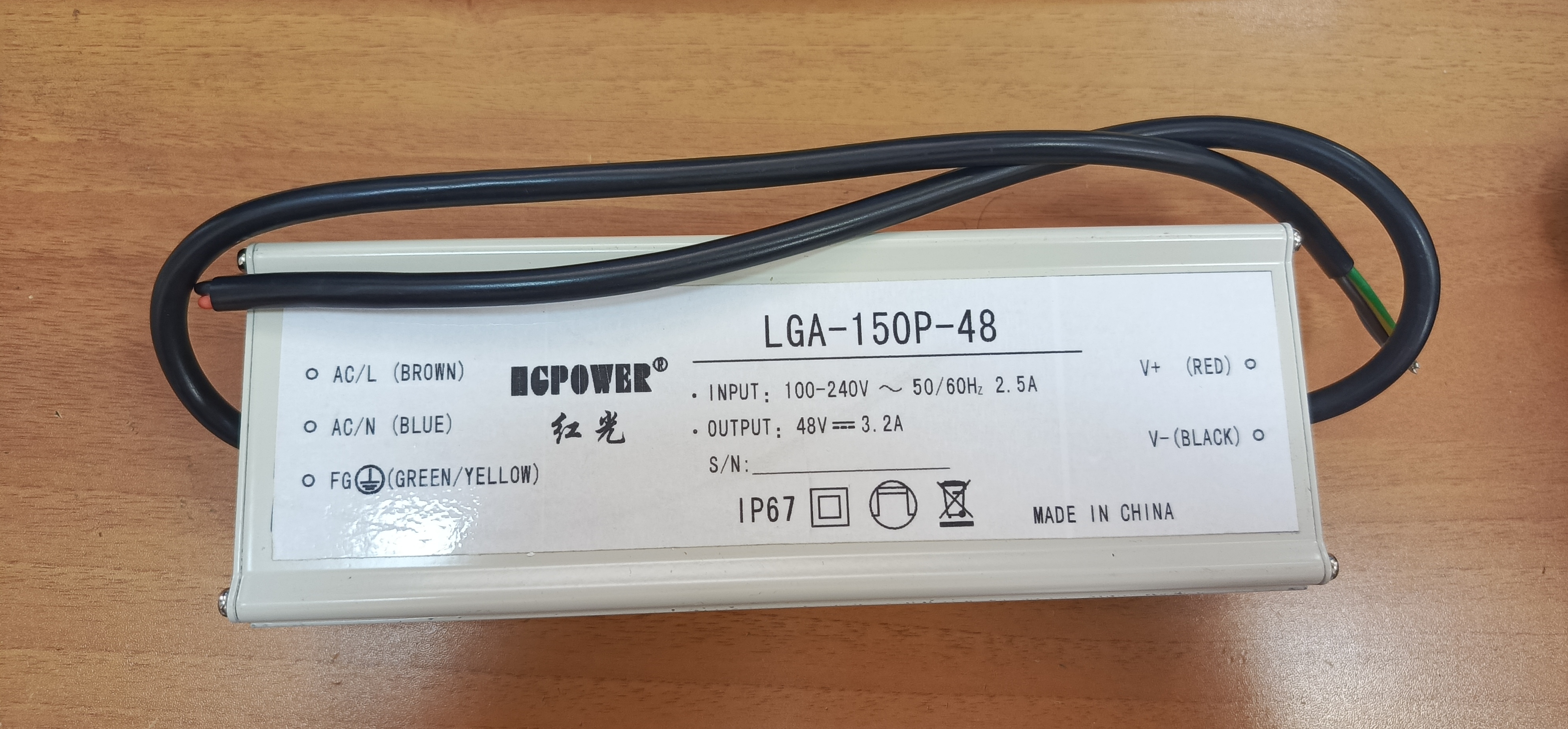 AC/DC-драйвер для LED 3200мА 150W 48V IP67 (LGA-150P-48) AC/DC- LED 3200 150W 48V IP67 (LGA-150P-48)