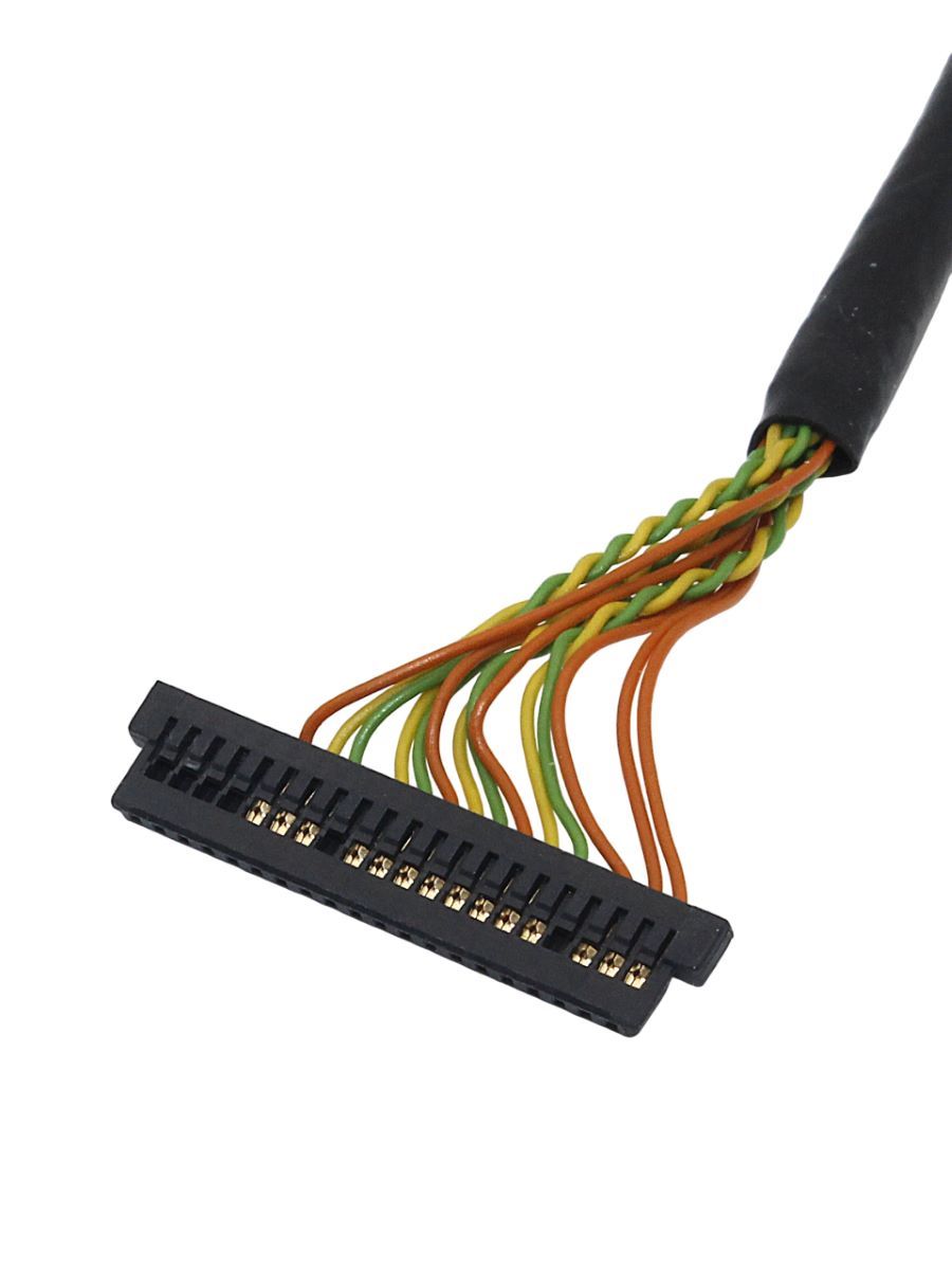 Кабель 40см LVDS (6-бит) для подключения промышленного ПК к LCD панели NEC NL10276BC20-04 (AL-CABLE-J62045)