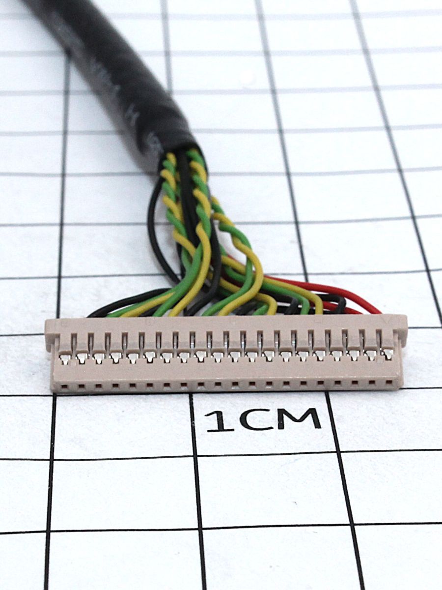 Кабель 40см LVDS 24bit для подключения промышленного ПК ECM-945GM к LCD панели NEC NL10276BC30-34D (E1704600455R)