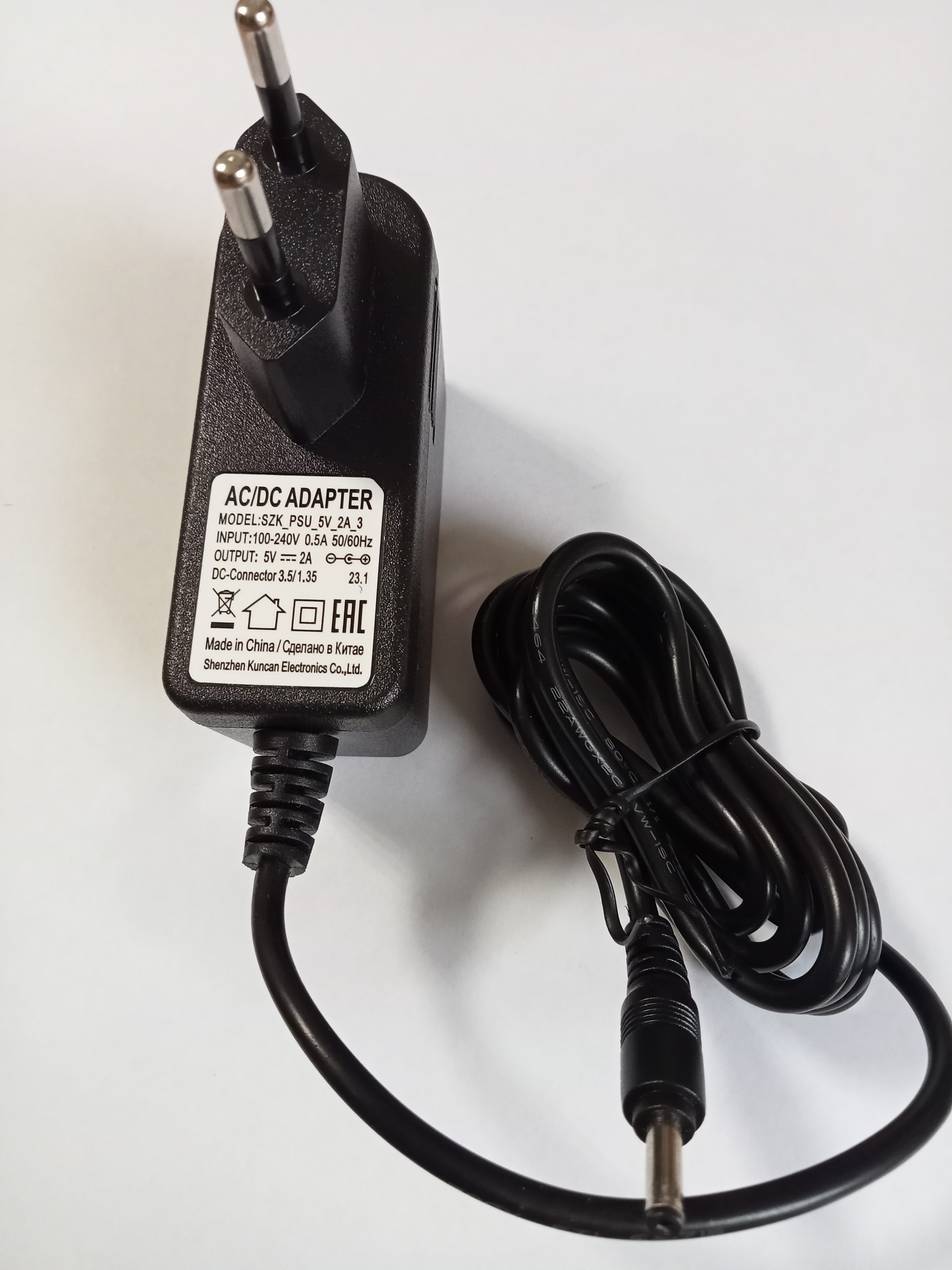 AC/DC  10W 220-> 5V/2  (SZK-PSU-5V-2A-3),  3,51,35