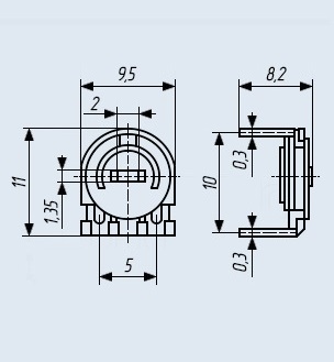 СП3-38Б-0,125Вт-1 КОМ-20% СП3-38Б-0,125Вт-1 КОМ-20%