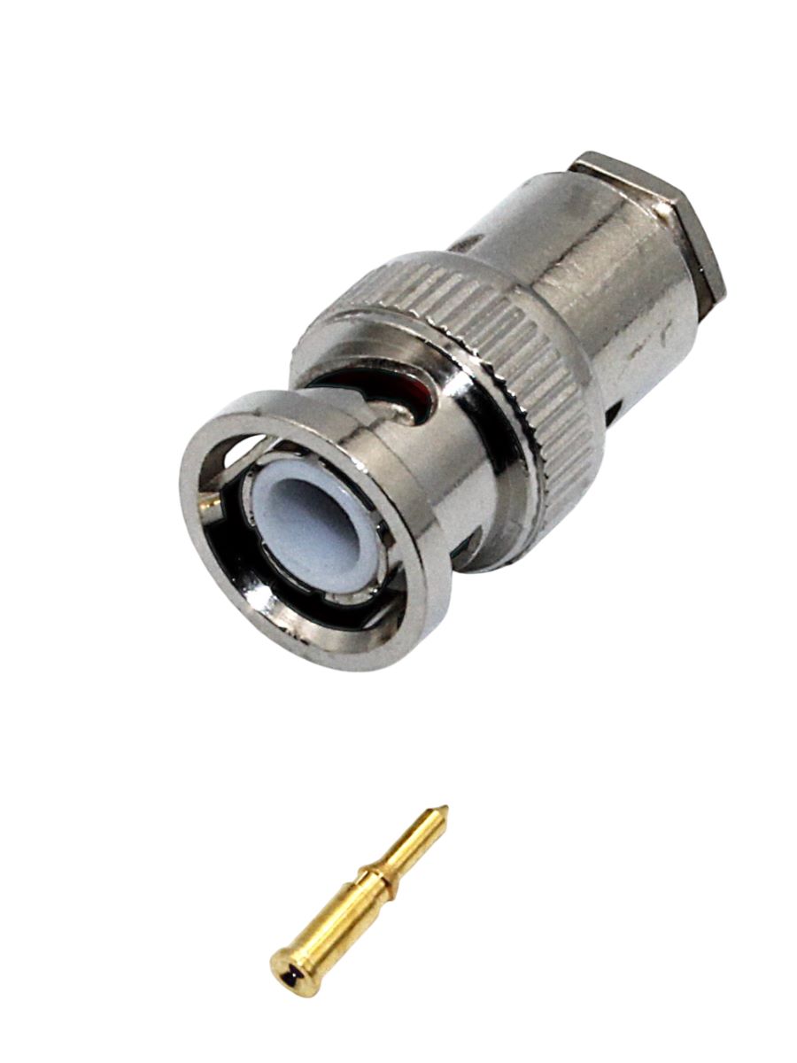 BNC-коннектор RG-59 под пайку (BNC-S59P) (BNC-7006B) (GB-101B)