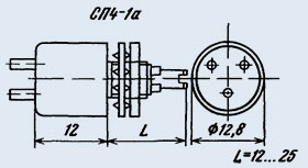 СП4-1А-0,5Вт-2,2 КОМ-20% (A, ВС-2-20)