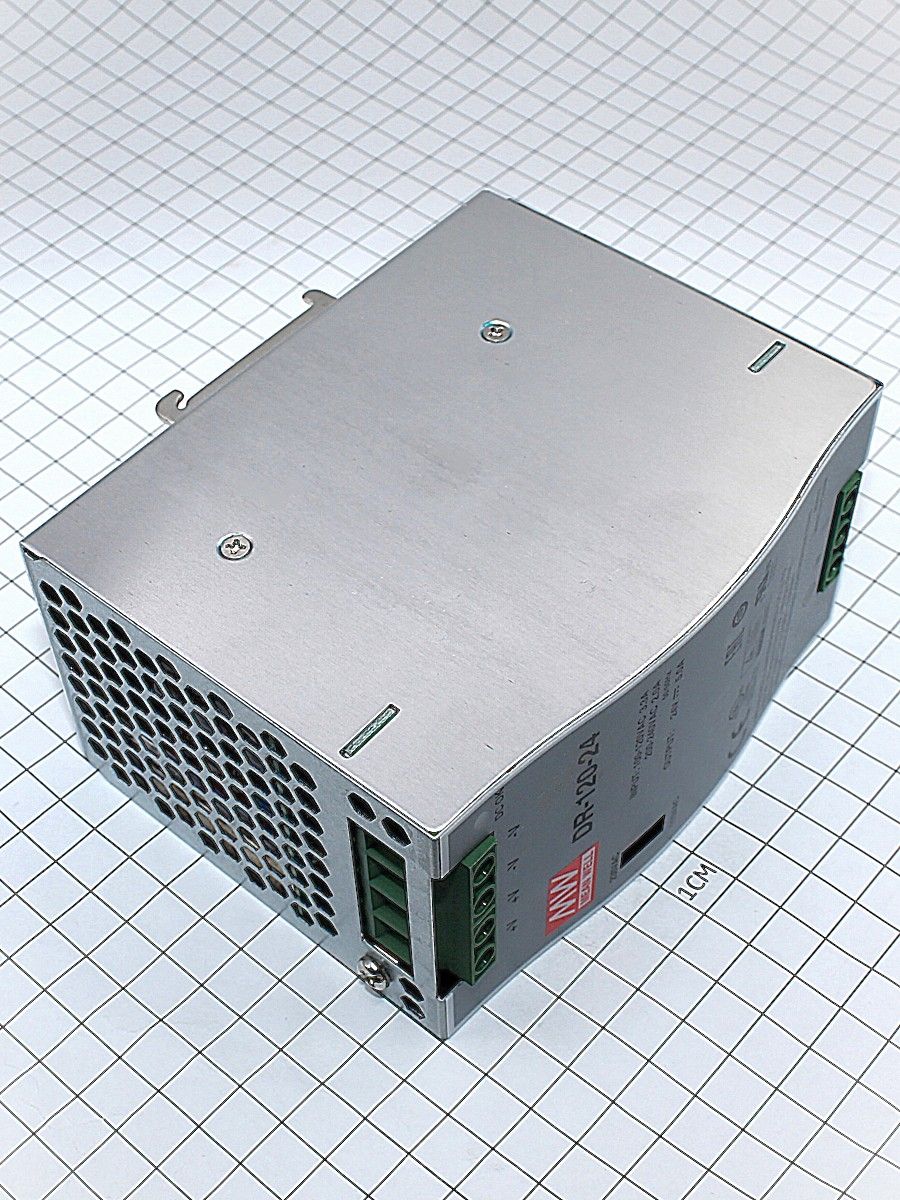 AC/DC на DIN-рейку 120W 220->24V (DR-120-24) MW