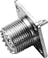 SO-239 UHF гнездо на приб.блок (крепл.винты) (UHF-JB) (UHF-7511K) (GU-608)