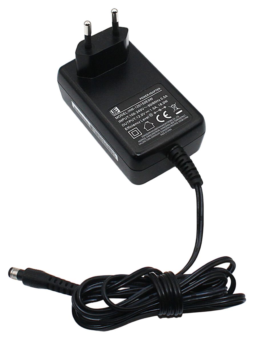 AC/DC  18W 220->12V/1,5A (HW-120150E5W)