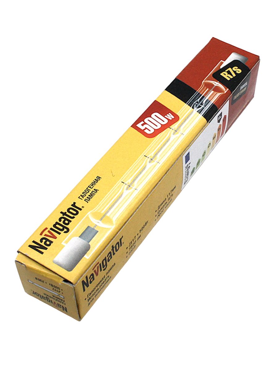 "Navigator" J117-R7S галогеновая  500Вт, 117мм (двухцокольная, линейная)